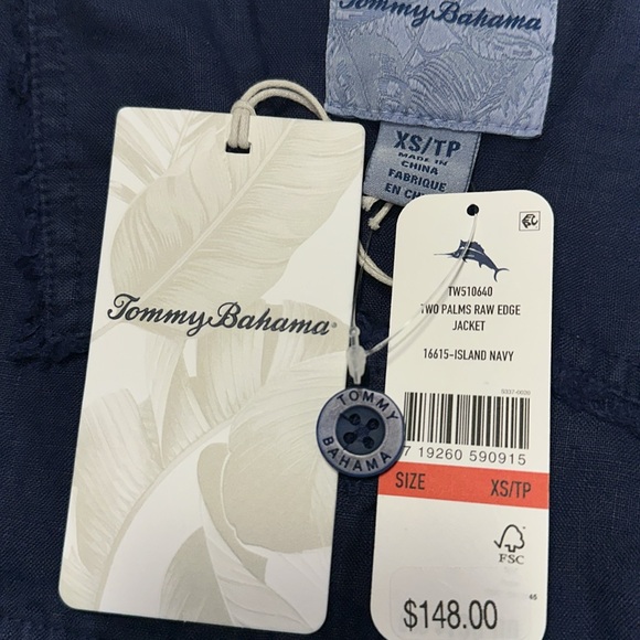 Tommy Bahama Two Palm Raw Edge Point Collar Jacket - Picture 11 of 12
